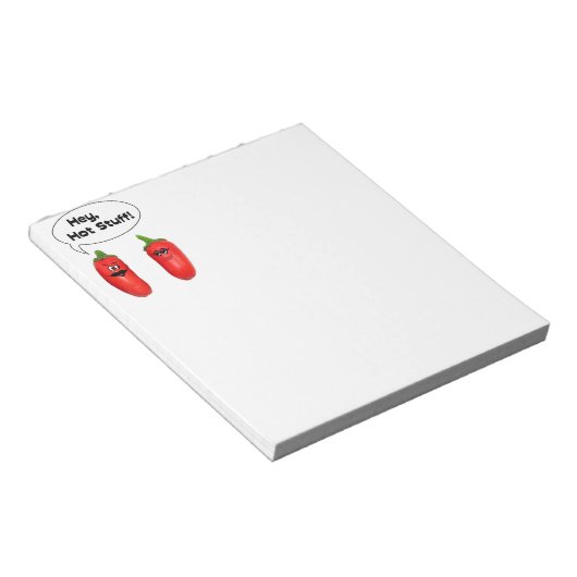 Hé, Hot Stuff. Chilies Notitieblok (Schuin)