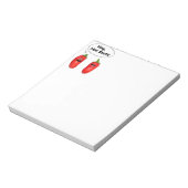 Hé, Hot Stuff. Chilies Notitieblok (Linkerzijde)