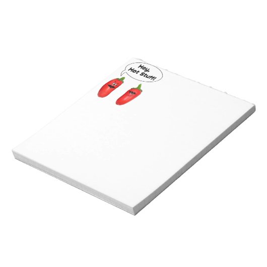Hé, Hot Stuff. Chilies Notitieblok (Linkerzijde)