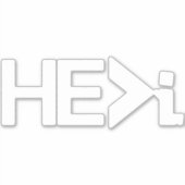 HE>I KNIELING BIDDEN - HIJ Groter dan ik WAT Sticker (Voorkant)