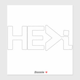 HE>I KNIELING BIDDEN - HIJ Groter dan ik WAT Sticker