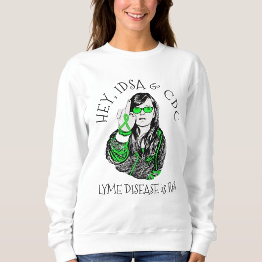Hé, IDSA & CDC Lyme Disease T-shirt (Voorkant)