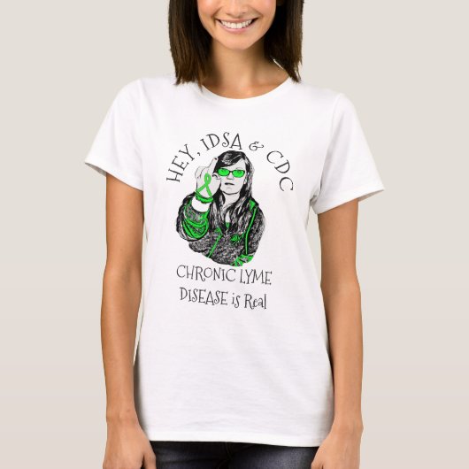 Hé, IDSA & CDC Lyme-ziekte Shirt (Voorkant)