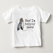 Hé! Ik ben Hoppin' hier! Rockhopper Penguin-Shirt