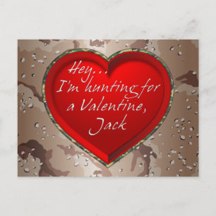 Hé...Ik ga op zoek naar een Valentijn, Jack Feestdagenkaart