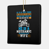 He Is A Mechanic Keramisch Ornament (Links)