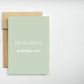 He Is Alive Christian Easter Card | Faith Design Feestdagen Kaart