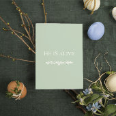 He Is Alive Christian Easter Card | Faith Design Feestdagen Kaart