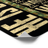 He Is G-dad Camo Religious Father's Day Christian Poster (Hoek)