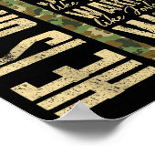 He Is Gramps Camo Religious Father's Day Christian Poster (Hoek)