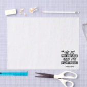 He Is My Refuge and My Fortress – Psalm 91:2 Bible Tissuepapier (Craft)