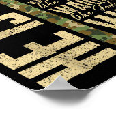 He Is P Camo Religious Father's Day Christian Dad  Poster (Hoek)