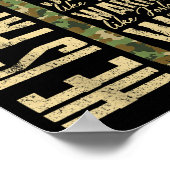 He Is Paw Paw Camo Religious Fathers Day Christian Poster (Hoek)