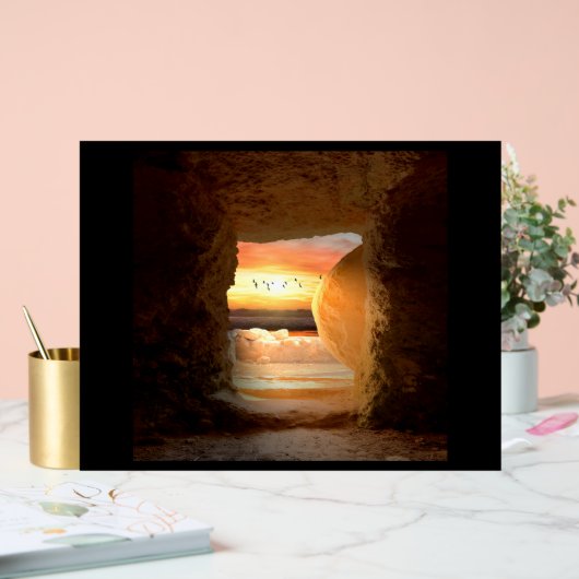 He is Risen  Acryl Bord (Huwelijk)