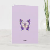 He Is Risen Butterfly Easter Card Kaart (Achterkant)