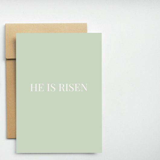 He Is Risen Christian Easter Card Feestdagen Kaart
