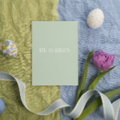 He Is Risen Christian Easter Card Feestdagen Kaart