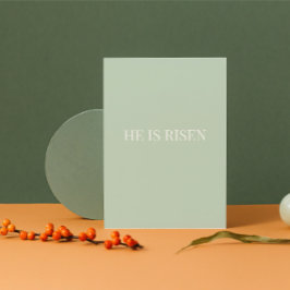 He Is Risen Christian Easter Card Feestdagen Kaart