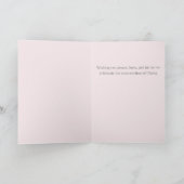 He Is Risen Christian Easter Card – Soft Pink Feestdagen Kaart (Binnen)