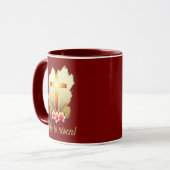 He Is Risen – Christian Easter Cross Art - caneca Mok (Voorkant links)