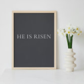 He Is Risen | Christian Easter Wall Art Poster