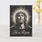 He Is Risen Easter Bulk Cards Church Greeting Kaart (Gele Bloem)