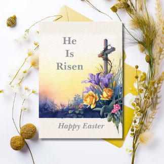 He Is Risen Easter Card Kaart