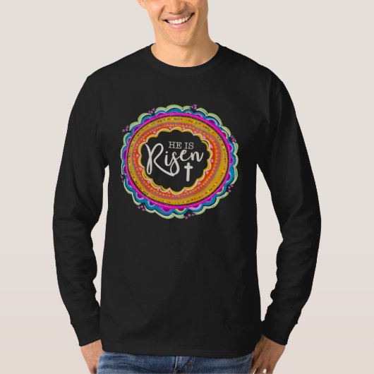 He is Risen Easter Christian Clothing Matthew 286  T-shirt (Voorkant)