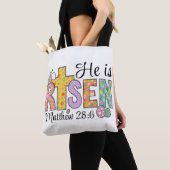 He Is Risen Easter Christian Tote Bag (Dichtbij)