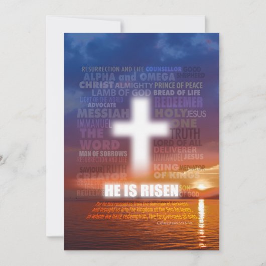 He is Risen - Easter Feestdagenkaart (Voorkant)