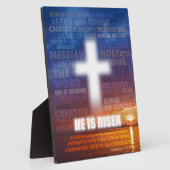 He is Risen - Easter  Fotoplaat (Zijkant)