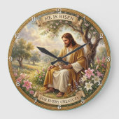 He Is Risen Easter Grace Grote Klok (Voorkant)