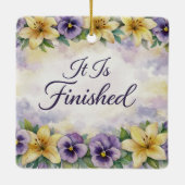 He Is Risen Easter Ornament (Achterkant)