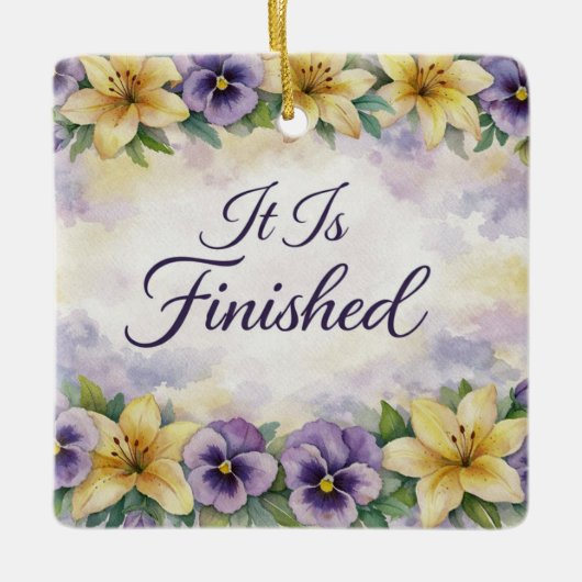 He Is Risen Easter Ornament (Voorkant)