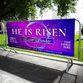 He Is Risen Easter Sunday Church Spandoek