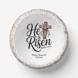 He is Risen! Easter Sunday Paper Plate Papieren Kommen