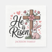 He is Risen! Easter Sunday Paper Servet (Voorkant)