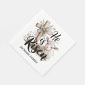 He is Risen! Easter Sunday Paper Servet (Hoek)