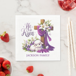 He is Risen! Easter Sunday Paper Servet