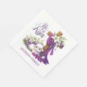 He is Risen! Easter Sunday Paper Servet (Hoek)