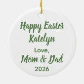 He is Risen Easter Sunrise Personalized Ornament (Achterkant)