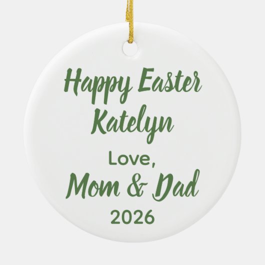 He is Risen Easter Sunrise Personalized Ornament (Achterkant)
