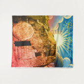 He is Risen - Garden Tomb Jerusalem Wandkleed (Voorkant (horizontaal))