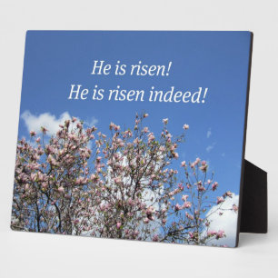 He is risen!  He is risen indeed! Fotoplaat