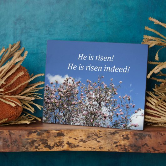 He is risen!  He is risen indeed! Fotoplaat (Zijkant)