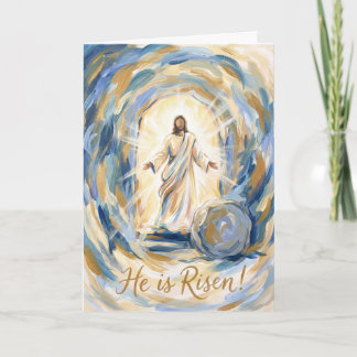 He Is Risen in Glory Easter Card Kaart