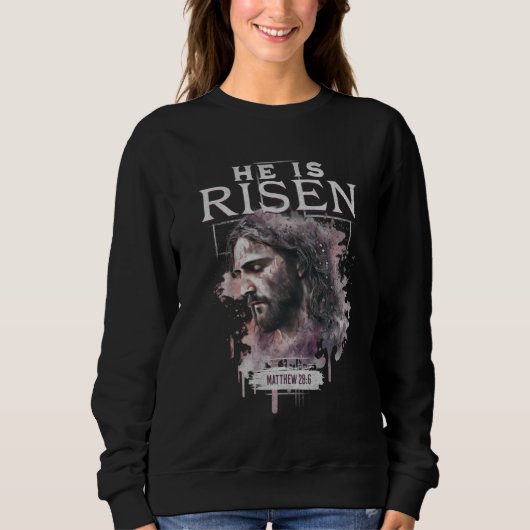He Is Risen Jesus Christian Bible Verse Quote East Trui (Voorkant)