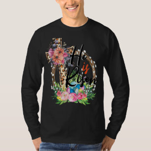 He Is Risen Leopard Rainbow Christian Jesus Happy T-shirt