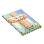 He Is Risen Matthew 28:6 Christian Cross  Notitieboek (Rechterzijde)