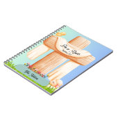 He Is Risen Matthew 28:6 Christian Cross  Notitieboek (Linkerzijde)